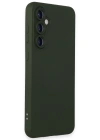Newface Samsung Galaxy S24 Kılıf Nano içi Kadife Silikon - Koyu Yeşil