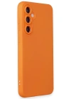 Newface Samsung Galaxy S24 Kılıf Nano içi Kadife Silikon - Turuncu