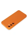 Newface Samsung Galaxy S24 Kılıf Nano içi Kadife Silikon - Turuncu