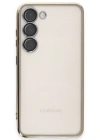 Newface Samsung Galaxy S24 Kılıf Razer Lensli Silikon - Gold
