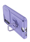Newface Samsung Galaxy S24 Plus Kılıf Zuma Kartvizitli Yüzüklü Silikon - Lila
