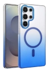 Newface Samsung Galaxy S24 Ultra Glossy Magsafe Kapak - Mavi