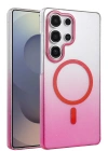 Newface Samsung Galaxy S24 Ultra Glossy Magsafe Kapak - Pembe