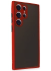 Newface Samsung Galaxy S24 Ultra Kılıf Montreal Silikon Kapak - Kırmızı