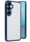 Newface Samsung Galaxy S25 Kılıf Razer Lensli Silikon - Lacivert