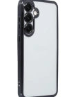 Newface Samsung Galaxy S25 Kılıf Razer Lensli Silikon - Siyah