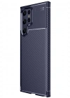 Newface Samsung Galaxy S25 Ultra Kılıf Auto Focus Karbon Kapak - Lacivert