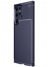 Newface Samsung Galaxy S25 Ultra Kılıf Auto Focus Karbon Kapak - Lacivert