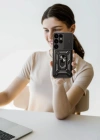 Newface Samsung Galaxy S25 Ultra Kılıf Pars Lens Yüzüklü Silikon - Lacivert