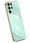 Newface Samsung Galaxy S25 Ultra Kılıf Volet Silikon - Açık Yeşil