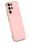 Newface Samsung Galaxy S25 Ultra Kılıf Volet Silikon - Pembe