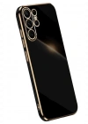 Newface Samsung Galaxy S25 Ultra Kılıf Volet Silikon - Siyah
