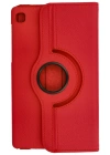Newface Samsung Galaxy T220 Tab A7 Lite 8.7 Kılıf 360 Tablet Deri Kılıf - Kırmızı