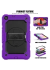 Newface Samsung Galaxy T290 Tab A 8 Kılıf Pars Tablet Kapak - Mor