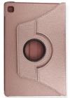 Newface Samsung Galaxy T500 Tab A7 10.4 Kılıf 360 Tablet Deri Kılıf - Rose Gold