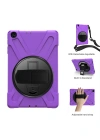 Newface Samsung Galaxy T510 Tab A 10.1 Kılıf Amazing Tablet Kapak - Mor