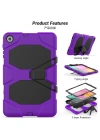 Newface Samsung Galaxy T510 Tab A 10.1 Kılıf Griffin Tablet Kapak - Mor