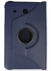 Newface Samsung Galaxy T560 Tab E 9.7 Kılıf 360 Tablet Deri Kılıf - Lacivert