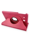 Newface Samsung Galaxy T560 Tab E 9.7 Kılıf 360 Tablet Deri Kılıf - Pembe