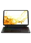 Newface Samsung Galaxy T737 Tab S7 FE 12.4 Kılıf Eternal Ledli Klavyeli Tablet Kılıfı - Siyah
