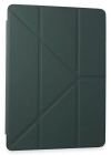 Newface Samsung Galaxy T870 Tab S7 11 Kılıf Kalemlikli Mars Tablet Kılıfı - Koyu Yeşil