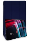 Newface Samsung Galaxy T870 Tab S7 11 Kılıf Tablet Smart Kılıf - Lacivert