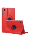 Newface Samsung Galaxy Tab A11 360 Tablet Deri Kılıf - Kırmızı