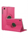 Newface Samsung Galaxy Tab A11 360 Tablet Deri Kılıf - Pembe