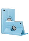 Newface Samsung Galaxy Tab A11 360 Tablet Deri Kılıf - Turkuaz