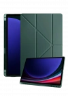 Newface Samsung Galaxy Tab A11 Plus Kalemlikli Mars Tablet Kılıfı - Koyu Yeşil