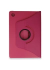 Newface Samsung Galaxy Tab A9 Plus Kılıf 360 Tablet Deri Kılıf - Pembe