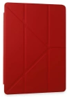 Newface Samsung Galaxy Tab A9 Plus Kılıf Kalemlikli Mars Tablet Kılıfı - Kırmızı