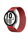 Newface Samsung Galaxy Watch 4 Metal Mıknatıslı Kordon - Kırmızı