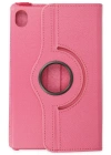 Newface Samsung Galaxy X510 Tab S9 FE 11 Kılıf 360 Tablet Deri Kılıf - Pembe