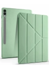 Newface Samsung Galaxy X510 Tab S9 FE 11 Kılıf Kalemlikli Mars Tablet Kılıfı - Açık Yeşil