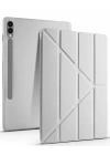 Newface Samsung Galaxy X510 Tab S9 FE 11 Kılıf Kalemlikli Mars Tablet Kılıfı - Gri