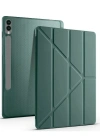 Newface Samsung Galaxy X510 Tab S9 FE 11 Kılıf Kalemlikli Mars Tablet Kılıfı - Koyu Yeşil