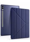 Newface Samsung Galaxy X510 Tab S9 FE 11 Kılıf Kalemlikli Mars Tablet Kılıfı - Lacivert