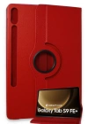 Newface Samsung Galaxy X610 Tab S9 FE Plus 12.4 Kılıf 360 Tablet Deri Kılıf - Kırmızı