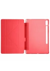 Newface Samsung Galaxy X610 Tab S9 FE Plus 12.4 Kılıf Kalemlikli Mars Tablet Kılıfı - Kırmızı