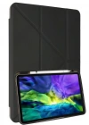 Newface Samsung Galaxy X910 Tab S9 Ultra 14.6 Kılıf Kalemlikli Mars Tablet Kılıfı - Koyu Gri