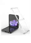 Newface Samsung Galaxy Z Flip 3 Kılıf Fold TPU Silikon - Şeffaf