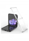 Newface Samsung Galaxy Z Flip 3 Kılıf Fold TPU Silikon - Şeffaf
