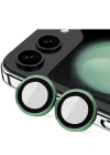 Newface Samsung Galaxy Z Flip 5 Valdez Metal Kamera Lens - Koyu Yeşil