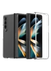 Newface Samsung Galaxy Z Fold 3 Kılıf Fold TPU Silikon - Şeffaf