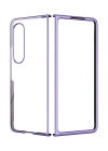 Newface Samsung Galaxy Z Fold 4 Kılıf Fold Element Kapak - Mor