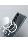 Newface Samsung Galaxy Z Fold 6 Kılıf Magneticsafe Şeffaf Silikon - Şeffaf