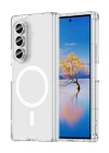 Newface Samsung Galaxy Z Fold 7 Kılıf Magneticsafe Şeffaf Silikon - Şeffaf