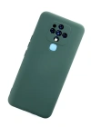 Newface Tecno Camon 16 Kılıf Nano içi Kadife Silikon - Koyu Yeşil