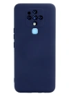 Newface Tecno Camon 16 Kılıf Nano içi Kadife Silikon - Lacivert